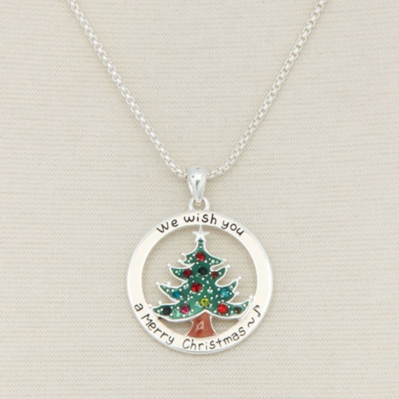 Jewelry - Christmas Tree Pendant Necklace